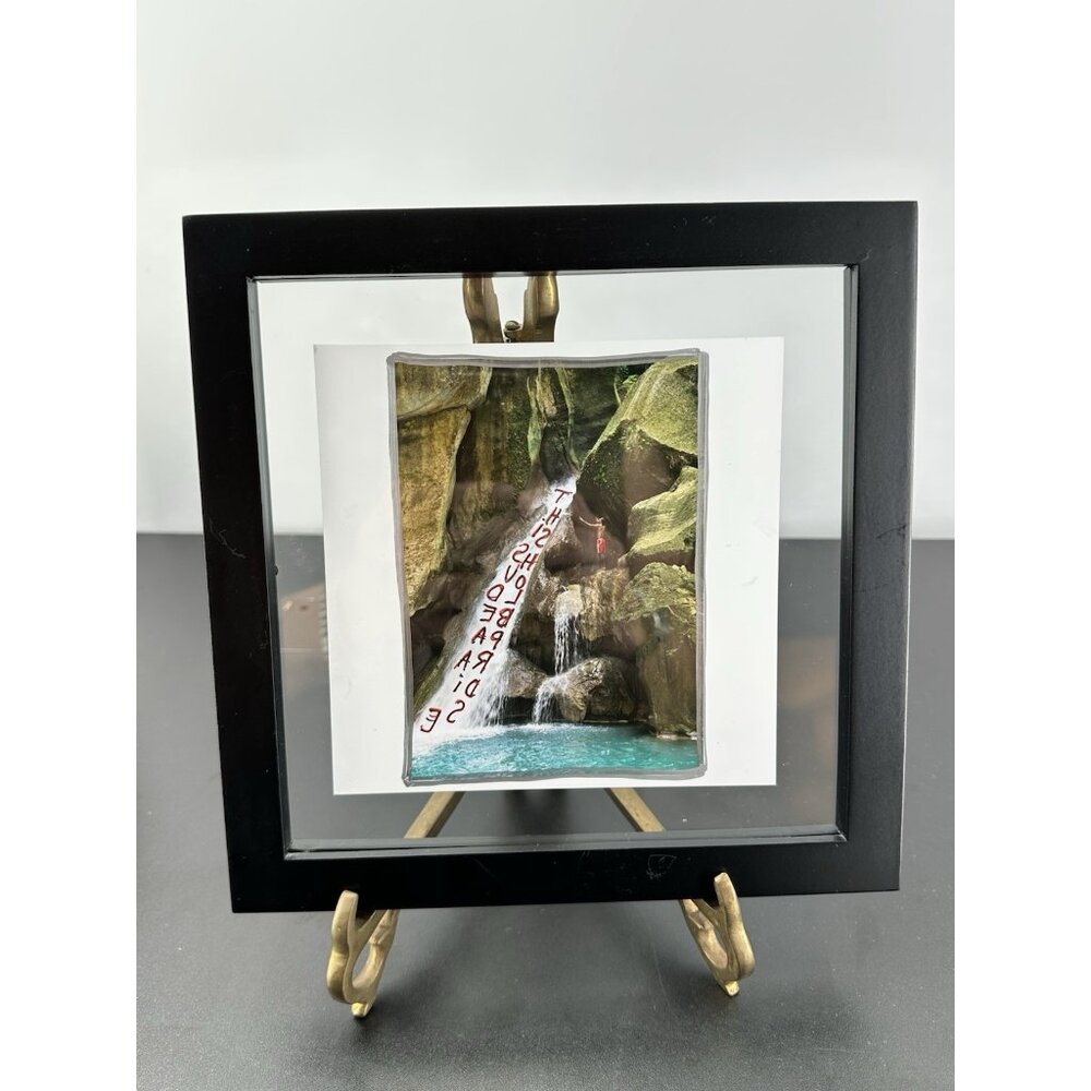 Jim Goldberg Magnum 6" x 6" Square Print This Should Be Paradise”2013 Bleu Haiti
